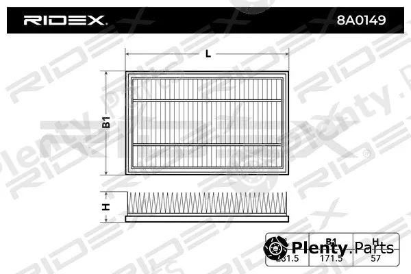Ridex 8A0149 — Air Filter