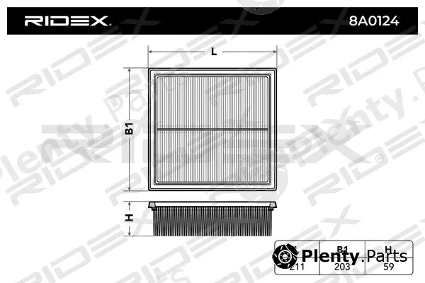 Ridex 8A0124 — Air Filter