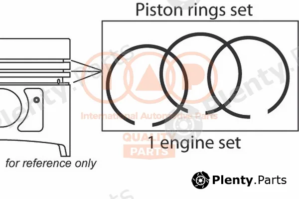 Iap Quality Parts 102-25000 — Piston Ring Kit