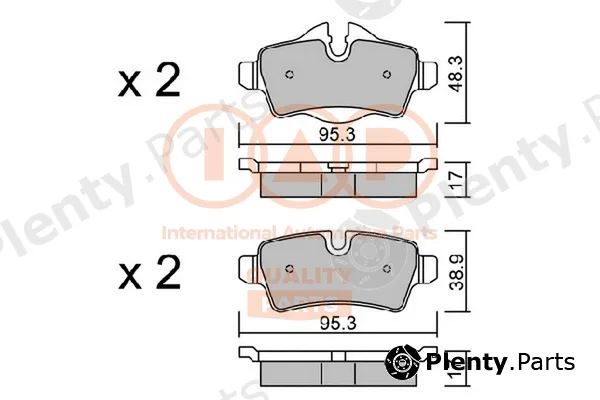 Iap Quality Parts 704-51001P — Brake Pad Set, disc brake