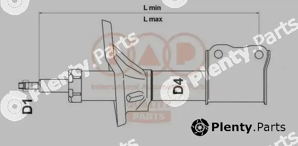Iap Quality Parts 504-25030 — Shock Absorber