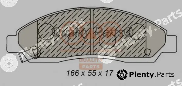 Iap Quality Parts 704-09022 — Brake Pad Set, disc brake