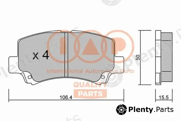 Iap Quality Parts 704-25010P — Brake Pad Set, disc brake