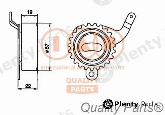 Iap Quality Parts 127-15060 — Tensioner Pulley, timing belt