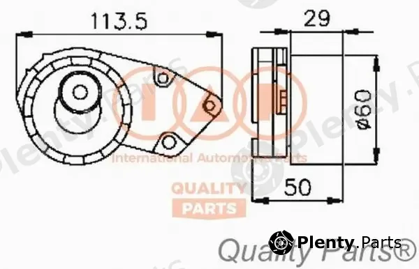Iap Quality Parts 127-20030 — Tensioner Pulley, timing belt