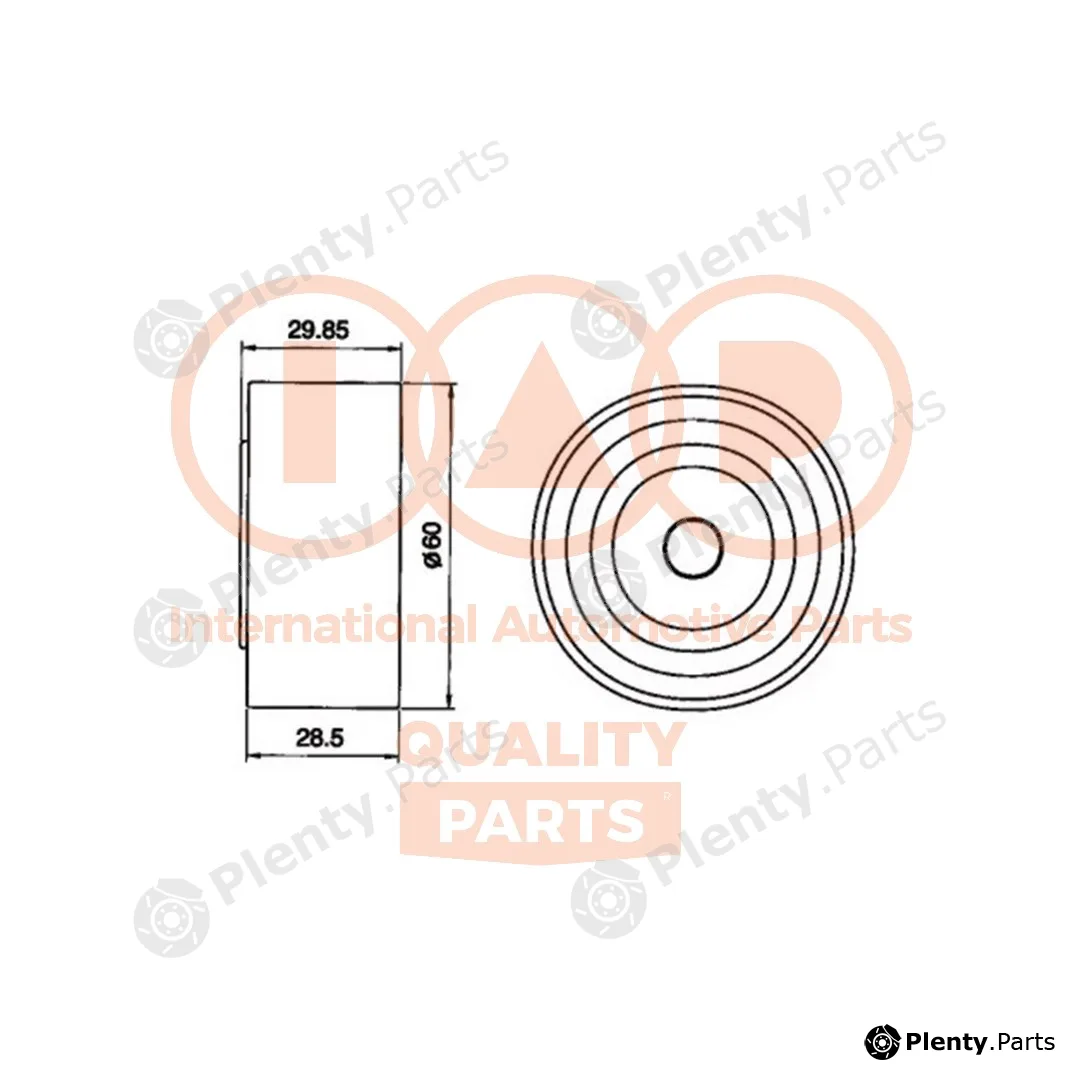 Iap Quality Parts 127-07097 — Tensioner Pulley, timing belt