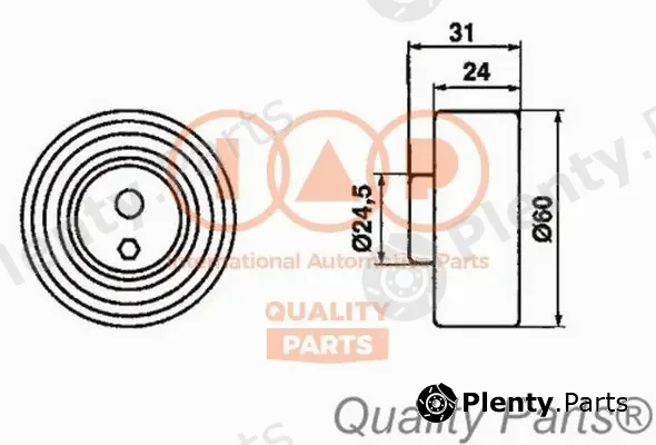 Iap Quality Parts 127-13076 — Tensioner Pulley, timing belt