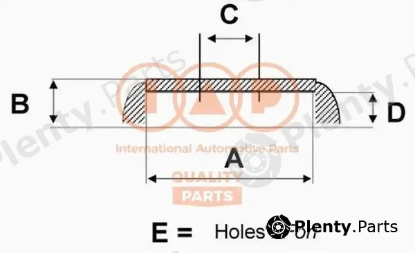 Iap Quality Parts 710-25010 — Brake Drum