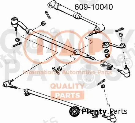 Iap Quality Parts 609-10040 — Shock Absorber, steering