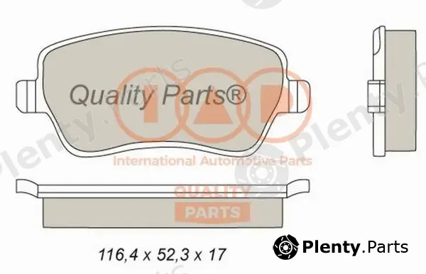 Iap Quality Parts 704-13093P — Brake Pad Set, disc brake