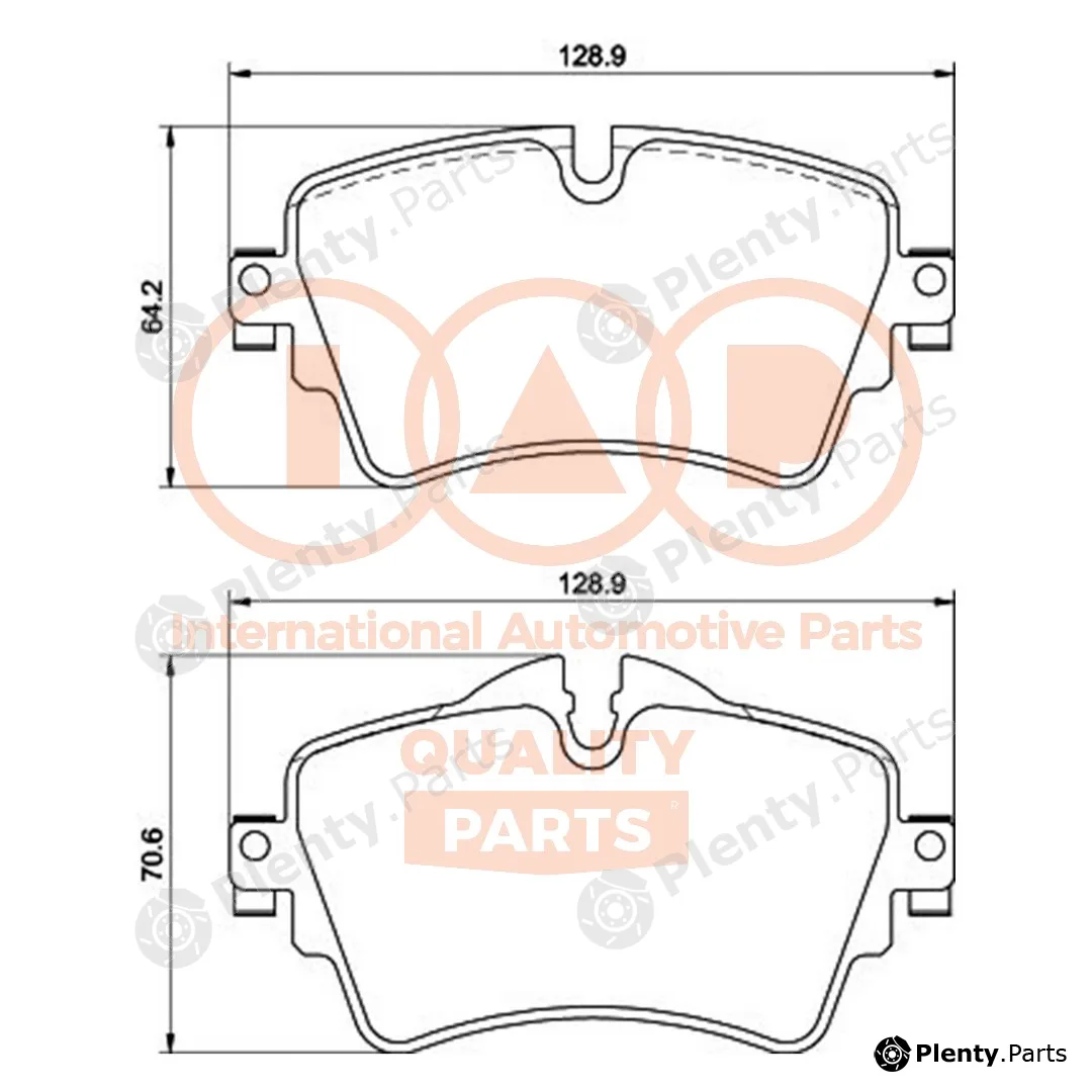 Iap Quality Parts 704-51005P — Brake Pad Set, disc brake
