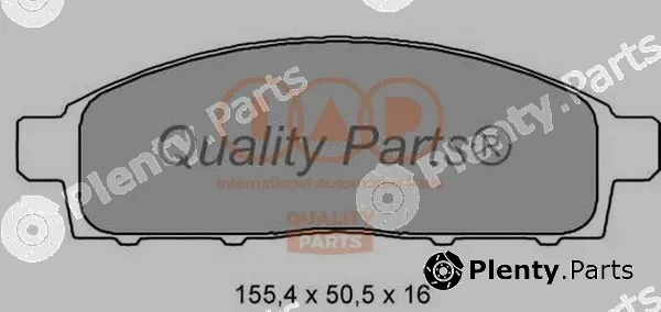 Iap Quality Parts 704-12034 — Brake Pad Set, disc brake