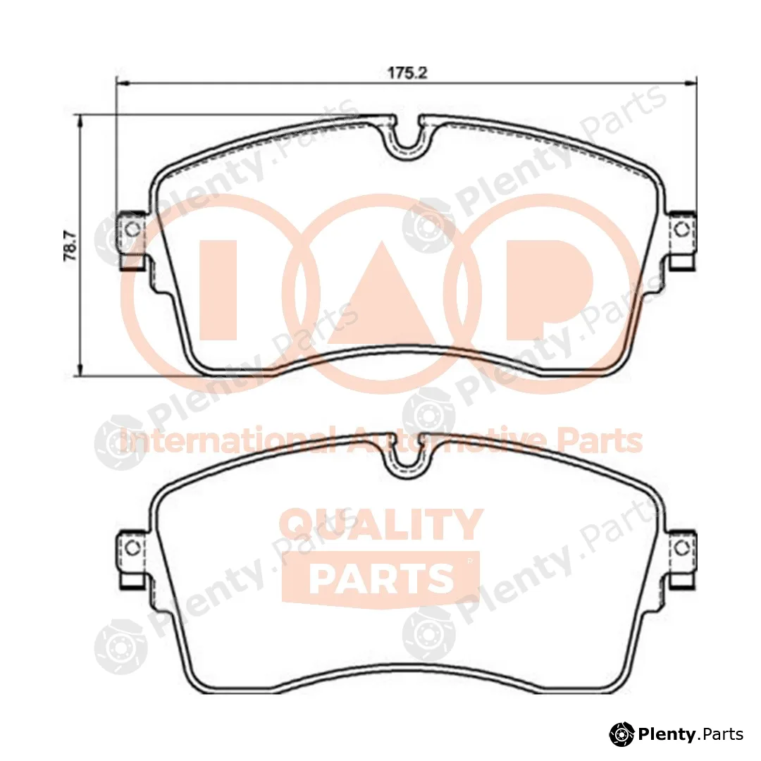Iap Quality Parts 704-14091 — Brake Pad Set, disc brake