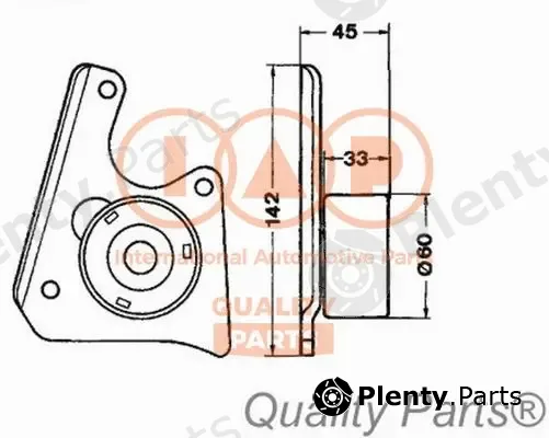 Iap Quality Parts 127-16052 — Tensioner Pulley, timing belt
