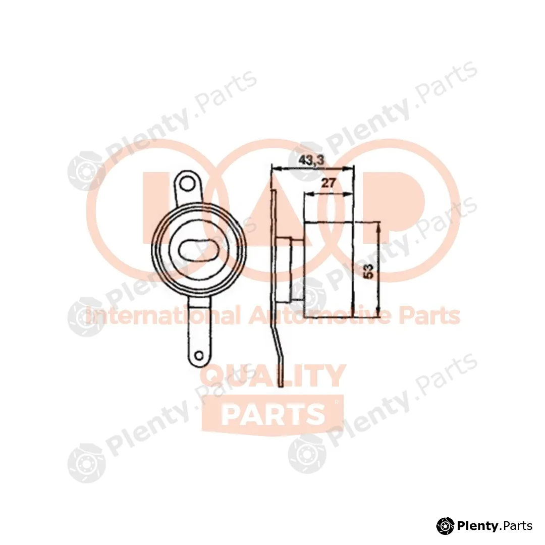 Iap Quality Parts 127-06070 — Tensioner Pulley, timing belt