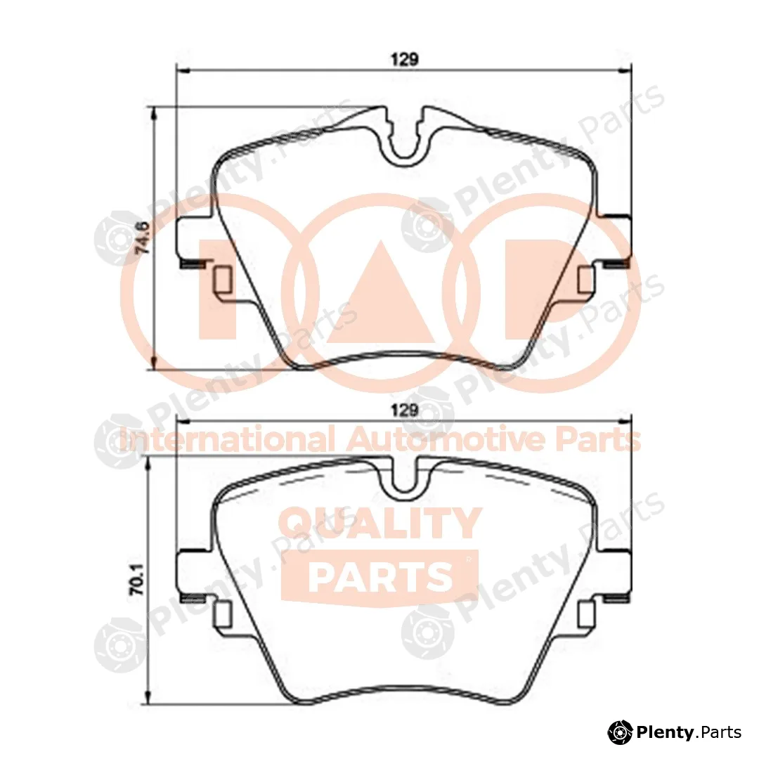 Iap Quality Parts 704-51002P — Brake Pad Set, disc brake