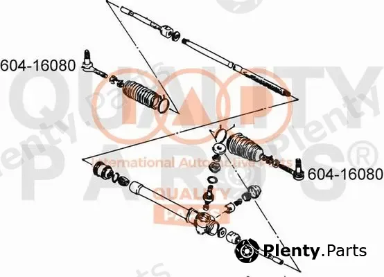 Iap Quality Parts 604-16080 — Tie Rod End