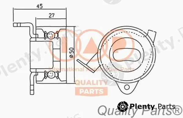 Iap Quality Parts 127-03030 — Tensioner Pulley, timing belt