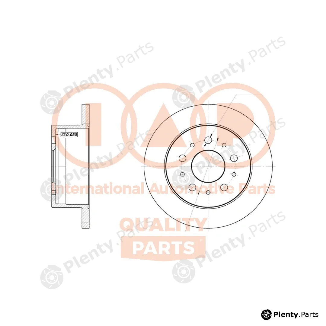 Iap Quality Parts 709-08031 — Brake Disc