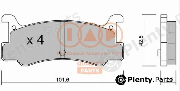 Iap Quality Parts 704-11022P — Brake Pad Set, disc brake