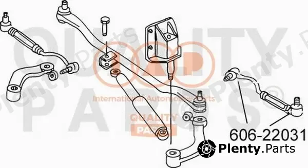 Iap Quality Parts 606-22031 — Angled Ball Joint, steering drag link