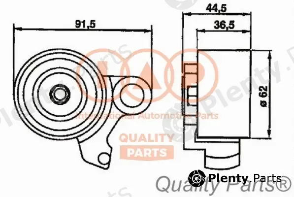 Iap Quality Parts 127-17086 — Tensioner Pulley, timing belt