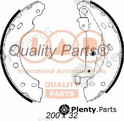 Iap Quality Parts 705-00100 — Brake Shoe Set