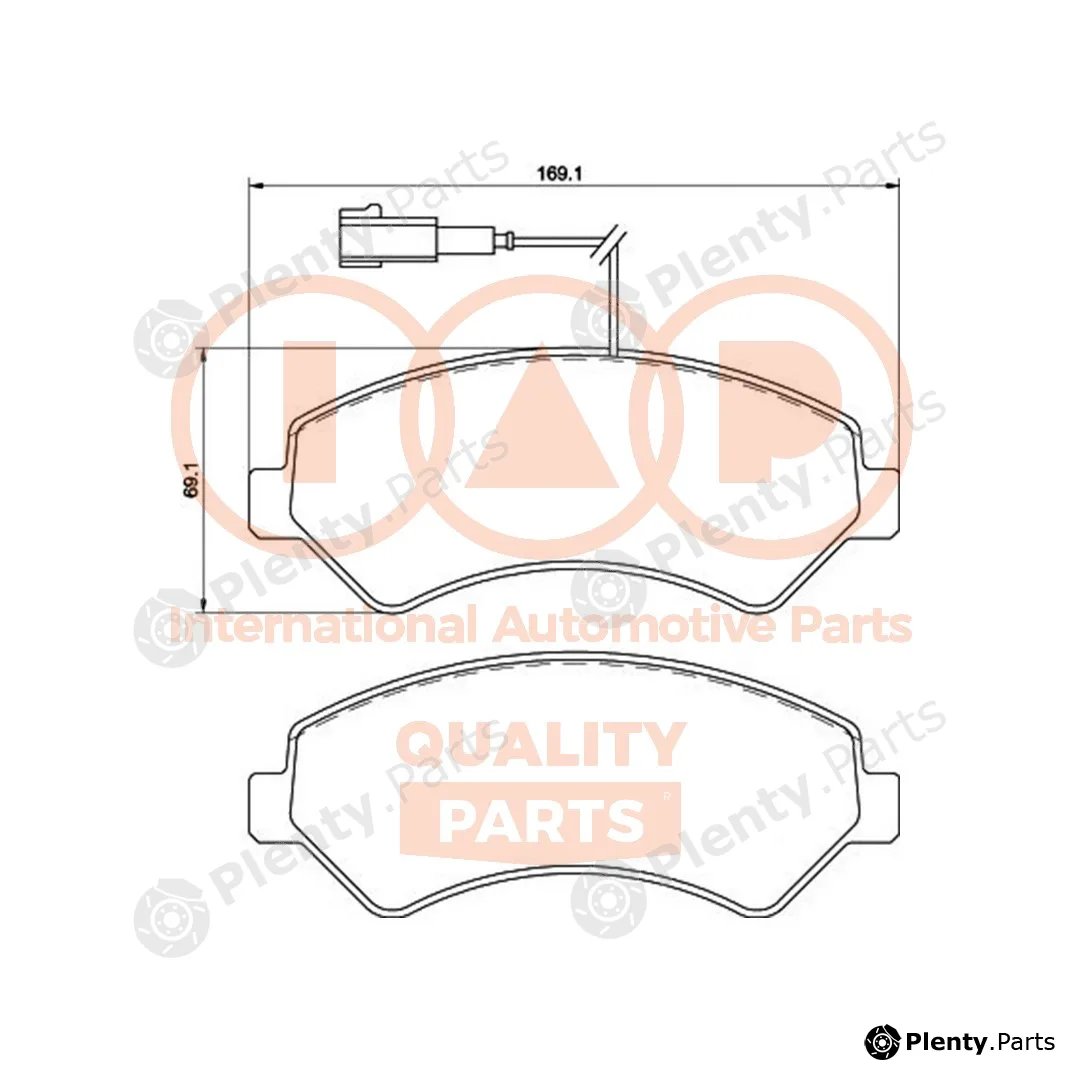 Iap Quality Parts 704-08032P — Brake Pad Set, disc brake