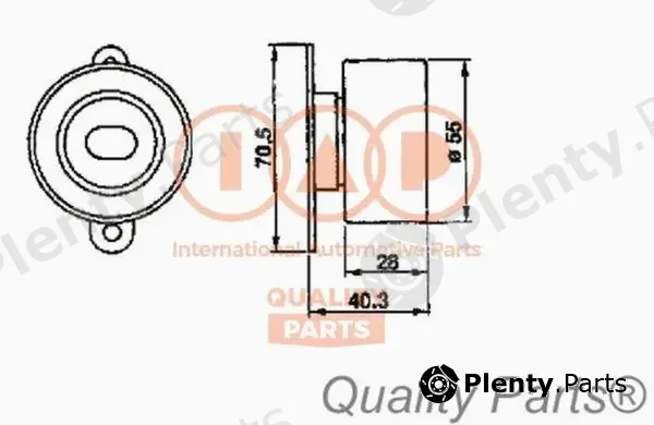 Iap Quality Parts 127-06041 — Tensioner Pulley, timing belt