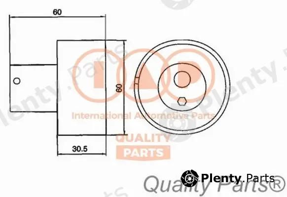 Iap Quality Parts 127-13045 — Tensioner Pulley, timing belt