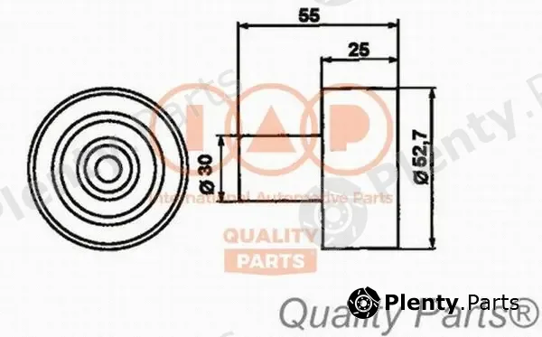 Iap Quality Parts 127-13077 — Tensioner Pulley, timing belt