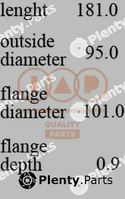 Iap Quality Parts 103-09016 — Cylinder Sleeve Kit