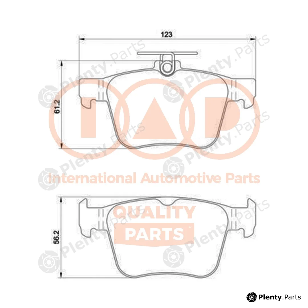 Iap Quality Parts 704-50031P — Brake Pad Set, disc brake