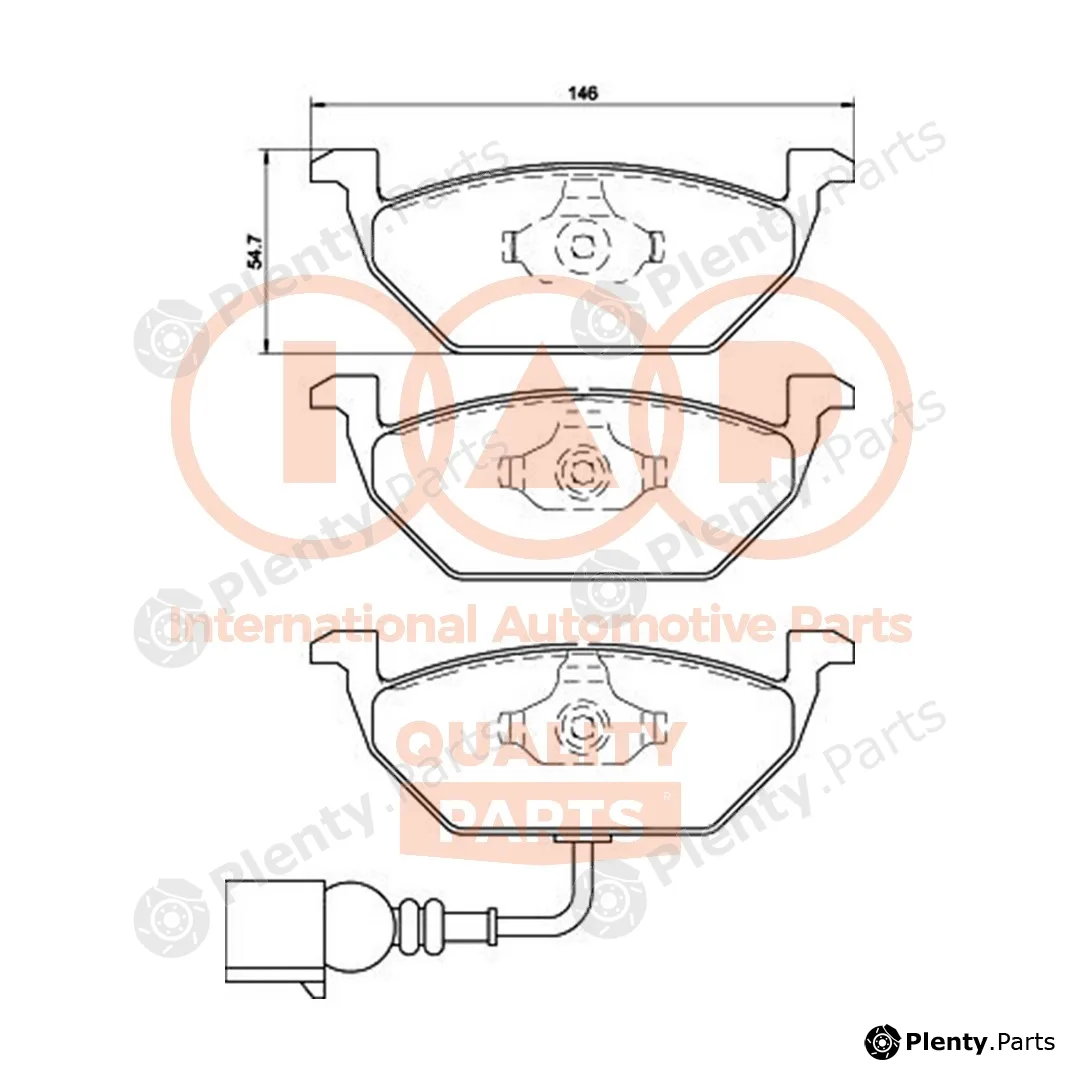 Iap Quality Parts 704-50041 — Brake Pad Set, disc brake