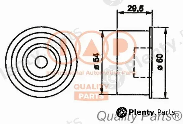 Iap Quality Parts 127-17093 — Tensioner Pulley, timing belt