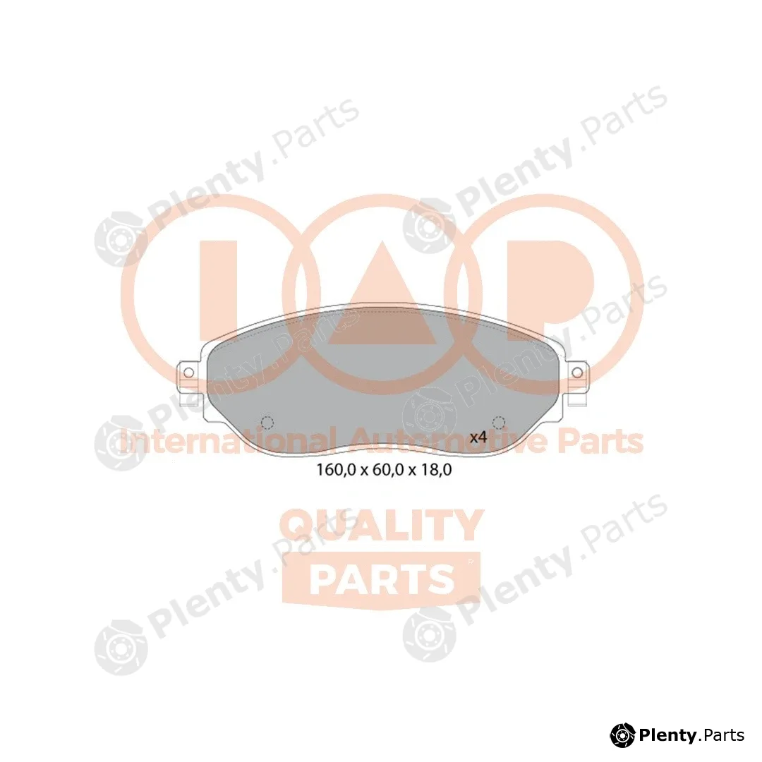 Iap Quality Parts 704-13166 — Brake Pad Set, disc brake