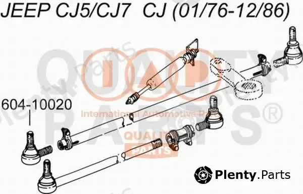 Iap Quality Parts 604-10020 — Tie Rod End