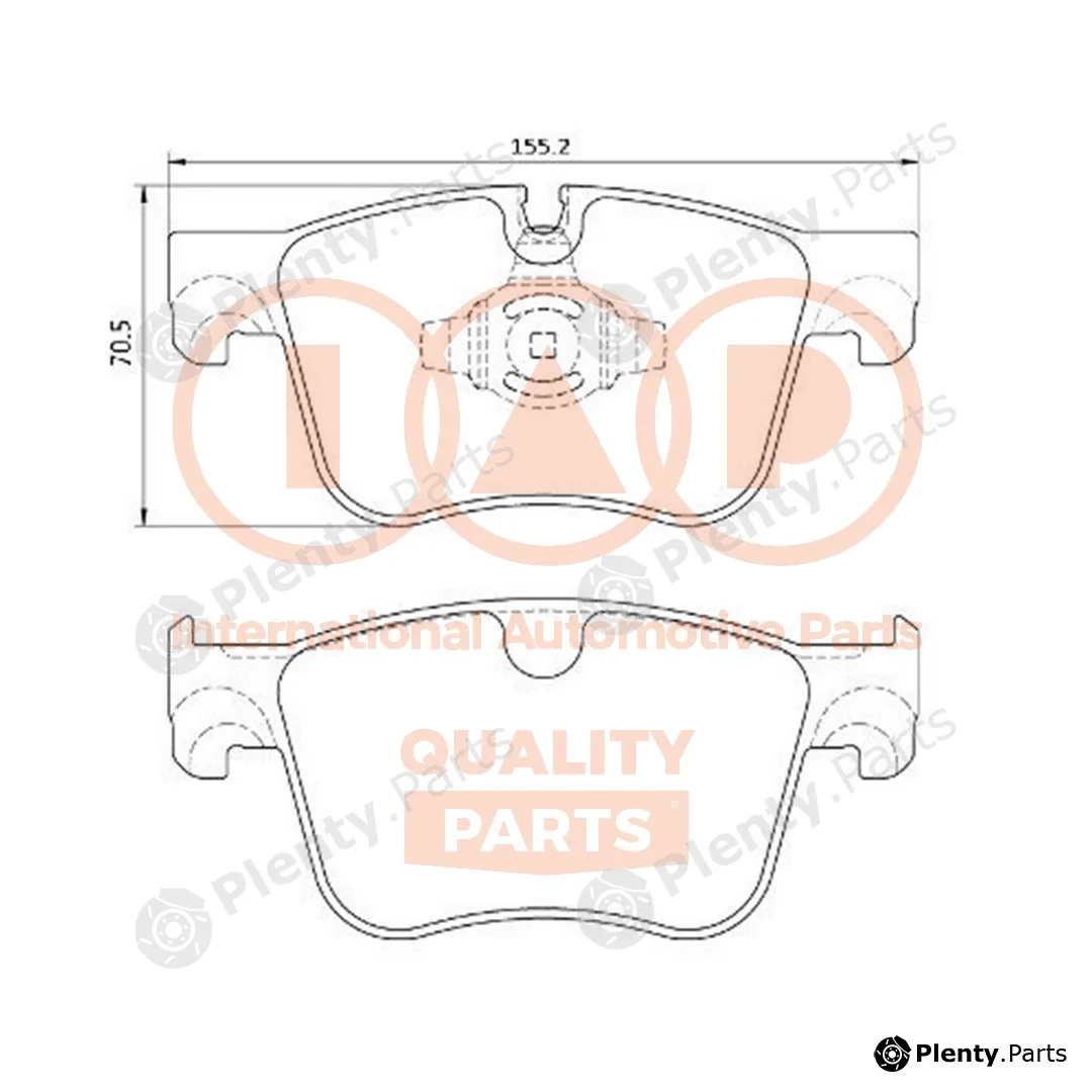 Iap Quality Parts 704-52030P — Brake Pad Set, disc brake