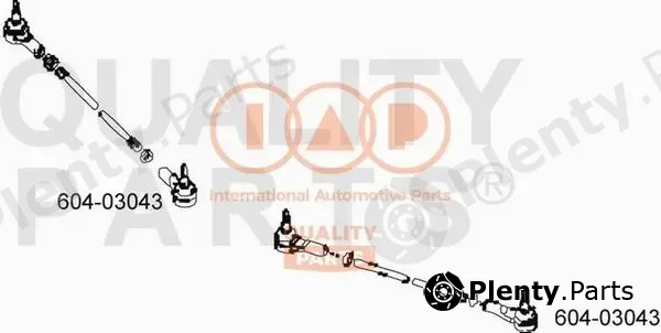 Iap Quality Parts 604-03043 — Tie Rod End