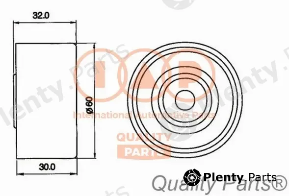 Iap Quality Parts 127-21041 — Tensioner Pulley, timing belt