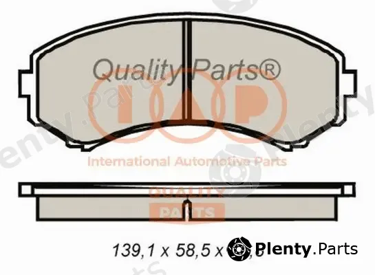 Iap Quality Parts 704-11062 — Brake Pad Set, disc brake