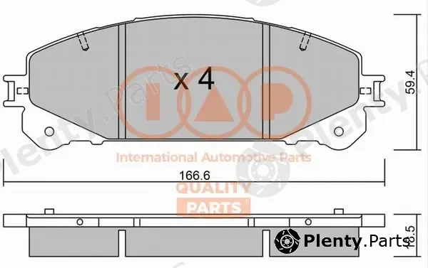 Iap Quality Parts 704-17134P — Brake Pad Set, disc brake