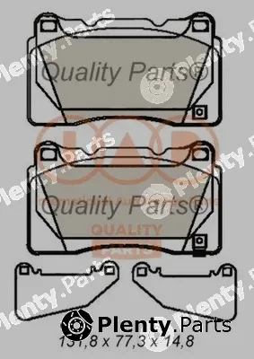Iap Quality Parts 704-12097 — Brake Pad Set, disc brake