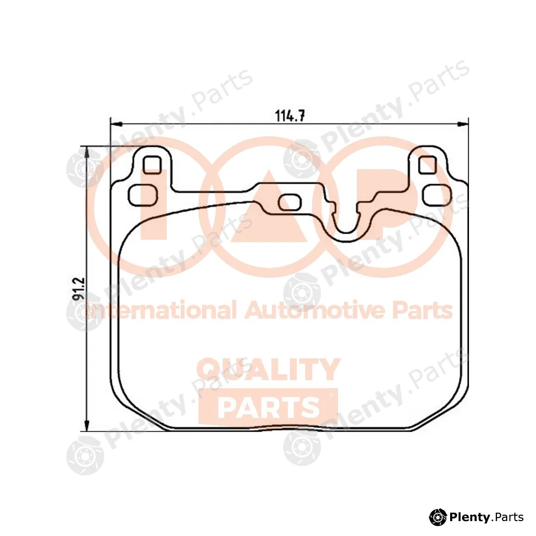 Iap Quality Parts 704-51004 — Brake Pad Set, disc brake