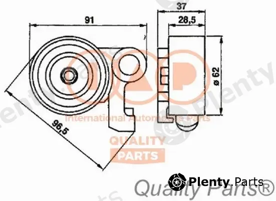 Iap Quality Parts 127-17067 — Tensioner Pulley, timing belt