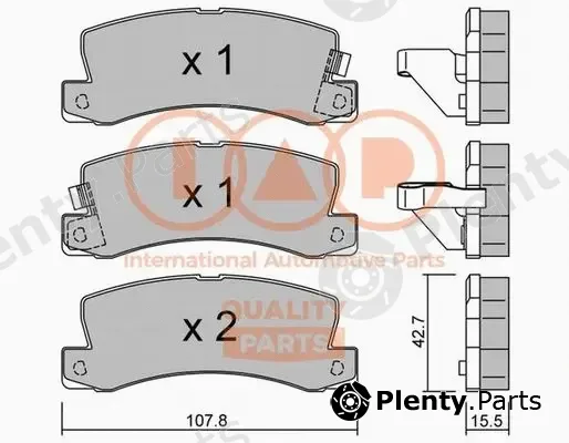 Iap Quality Parts 704-17097P — Brake Pad Set, disc brake