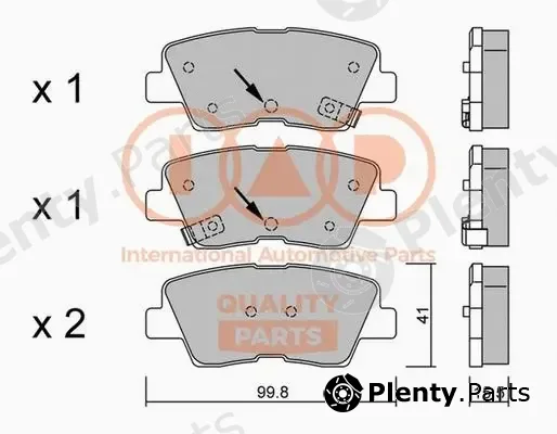 Iap Quality Parts 704-07120P — Brake Pad Set, disc brake