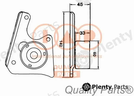 Iap Quality Parts 127-06022 — Tensioner Pulley, timing belt