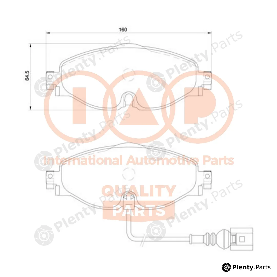 Iap Quality Parts 704-50032P — Brake Pad Set, disc brake
