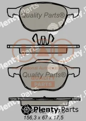 Iap Quality Parts 704-11027 — Brake Pad Set, disc brake